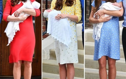 凯特王妃三次产后亮相着同一品牌服装或向婆婆致敬